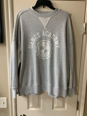 Grey 'Dance Academy' Crewneck Sweatshirt